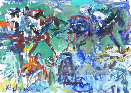 Pferderennen 02 impressionistische Ölgemälde